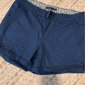 Prana navy shorts size 8